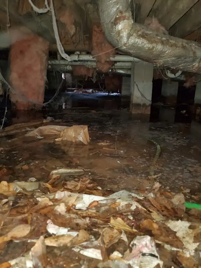 Crawl space flood assessment for Commercial Water Damage Restoration in Laplace